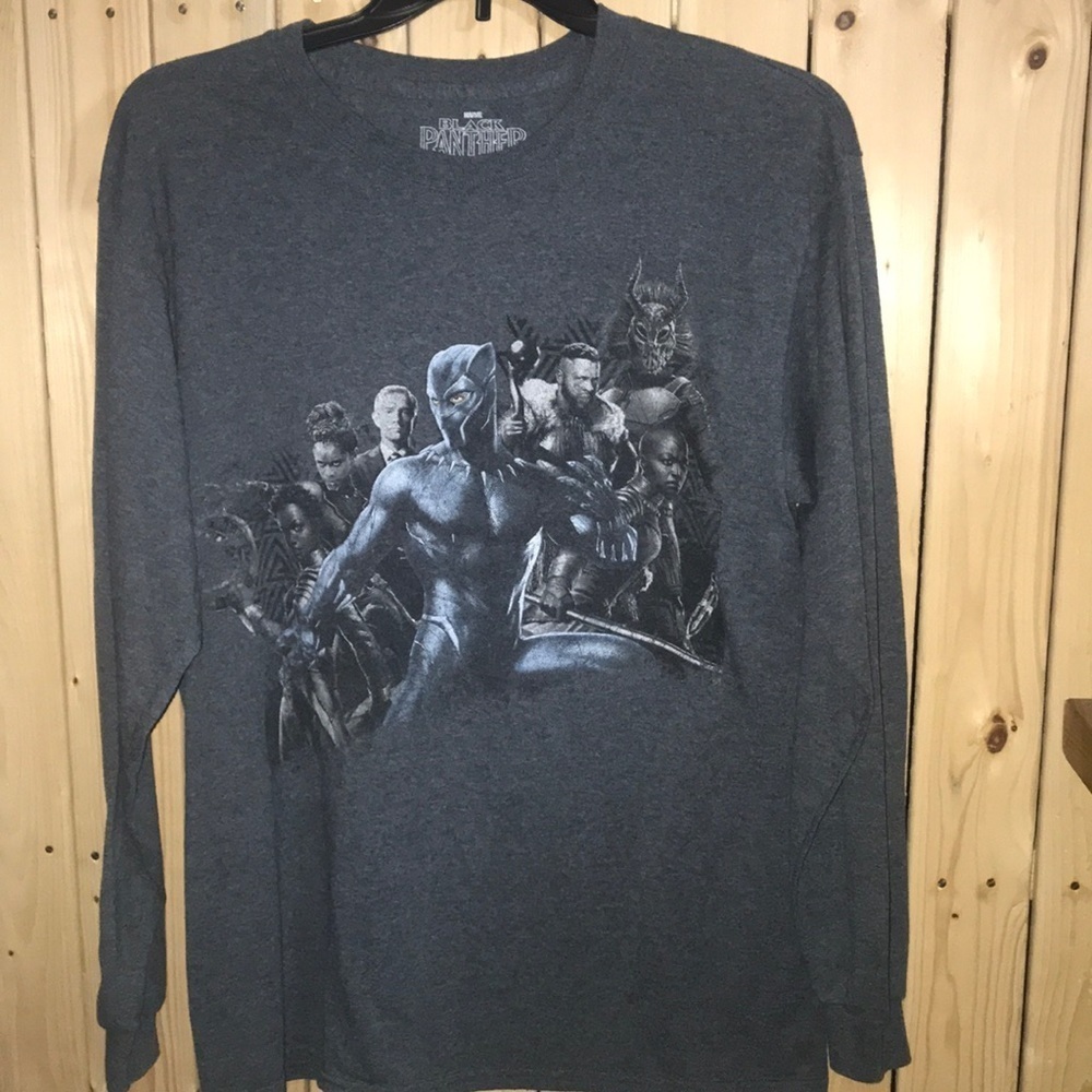 Marvel Black Panther Long Sleeve T Shirt L